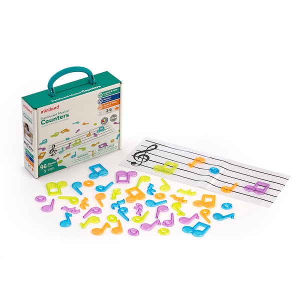 Miniland Educational Translucent Musical Counters 97901 - main